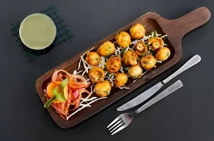 Mushroom Achari Tikka