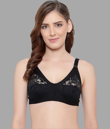 KYODO Cotton Blend Non Padded Women's Everyday Bra ( Black )