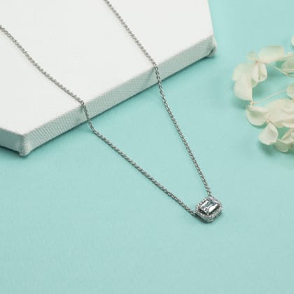 Classic Vintage Baguette Zircon Necklace