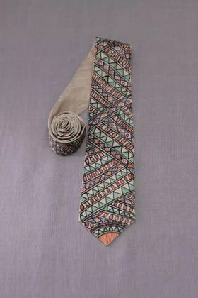 Tisser Madhubani Handpainted Tie