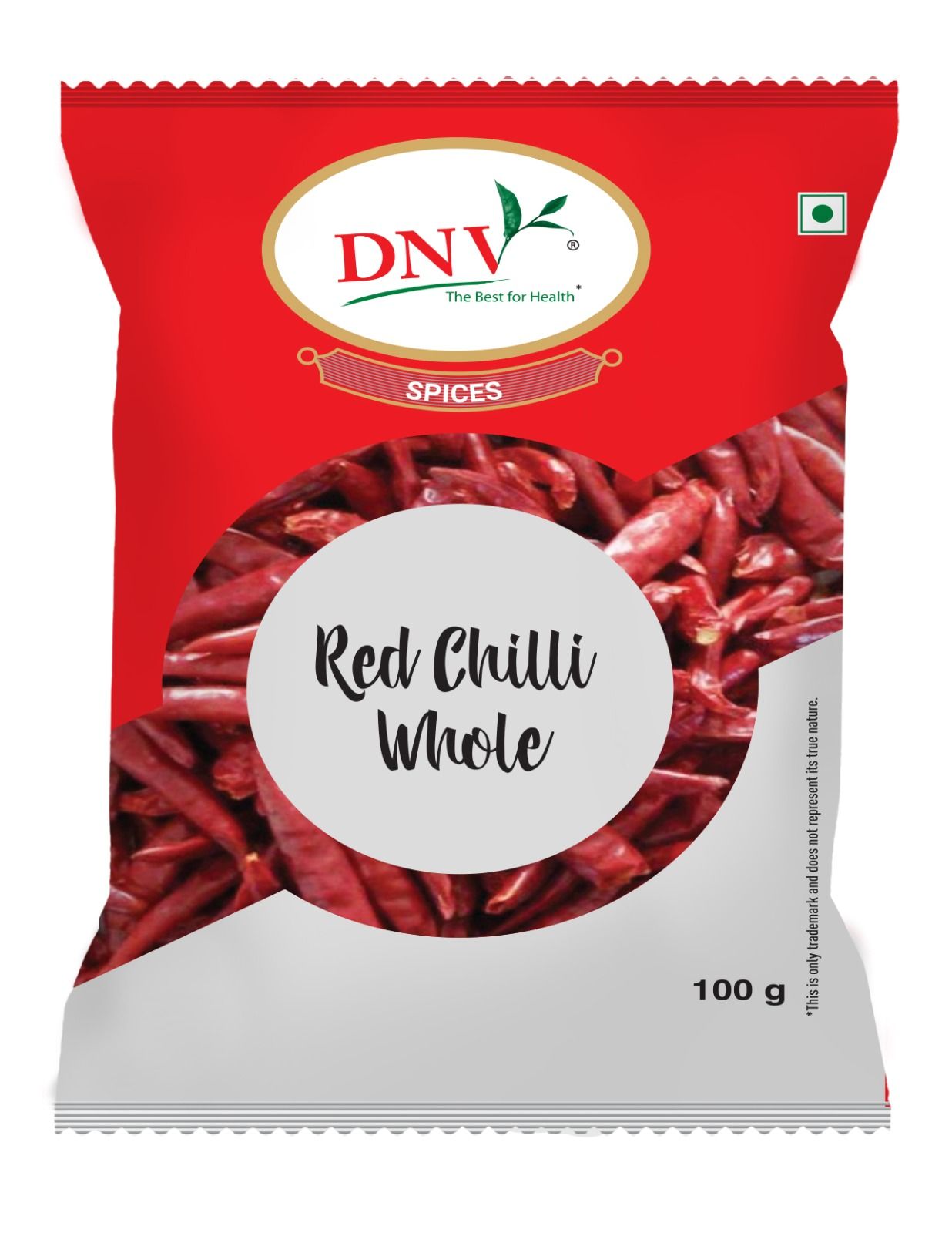 DNV Foods Dry Red Chilli Whole, 100 gm