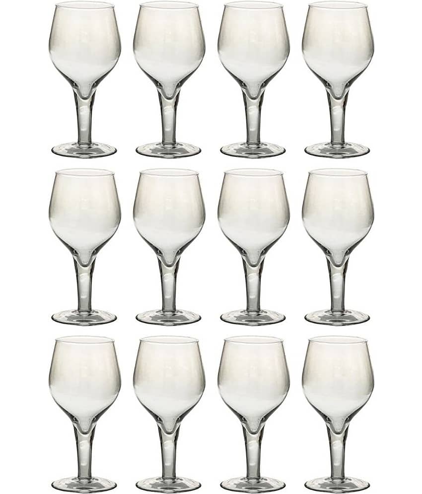 Somil Wine  Glasses Set,  250 ML - (Pack Of 12)