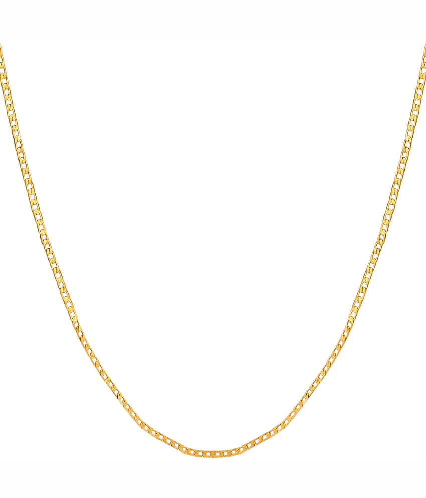 FASHION FRILL - Gold Plated Brass Chain ( Pack of 1 )