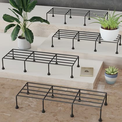 Indoor-Outdoor Metal Plant Stand (24 Inches)-Pack of 2