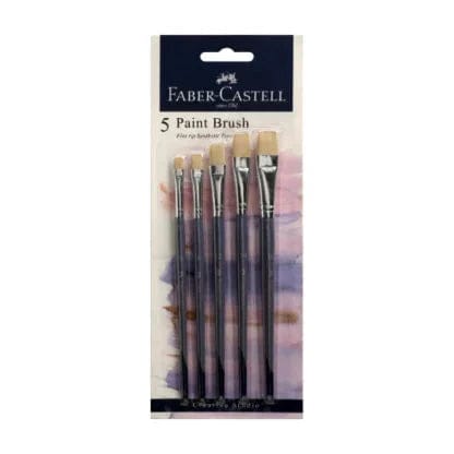 Faber-Castell Flat Paint Brush Set - Pack of 5