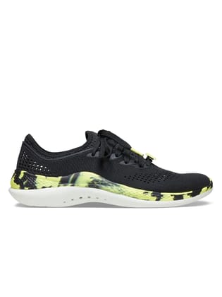 Crocs Mens Literide 360 Marbled Pacerm-M8 / Black/Citrus