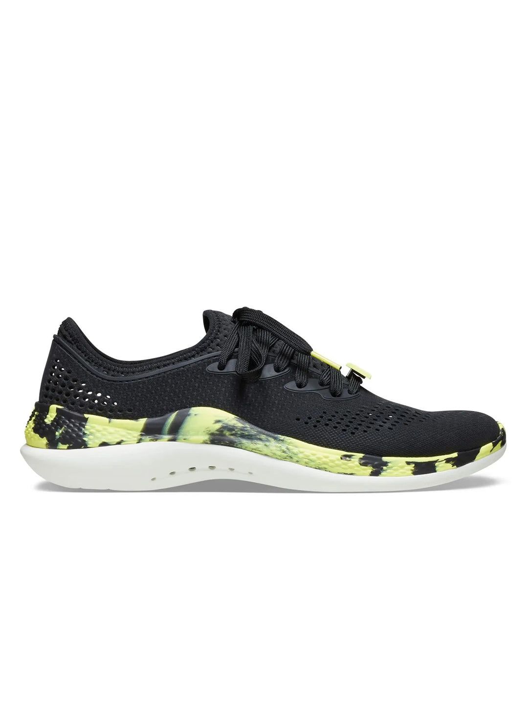 Crocs Mens Literide 360 Marbled Pacerm-M8 / Black/Citrus