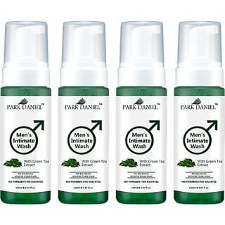 PARK DANIEL Men's Intimate Wash Maintain Ph Balance with Green Tea Extract Pack 4 of 150ML (4 x 150 ml)
