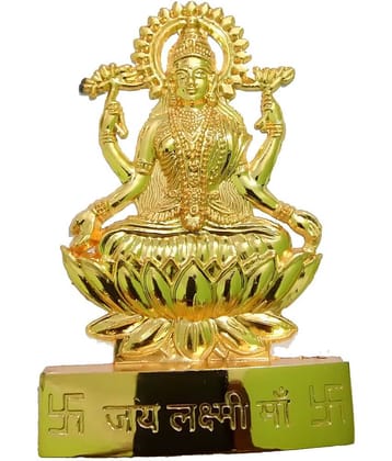 Shri Astha Vinayak Brass Goddess Laxmi Idol ( 10 cm )