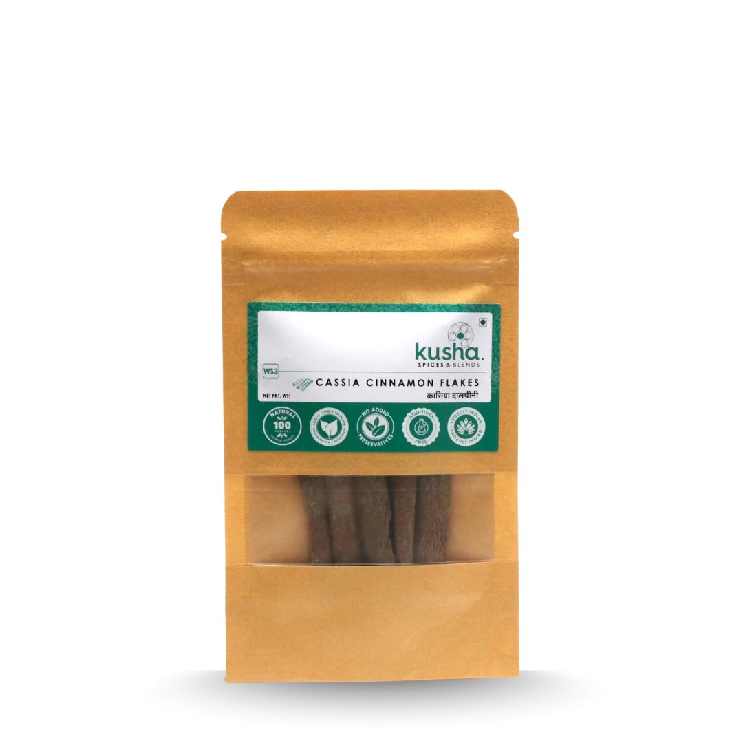 Kusha Spices Cassia Cinnamon Flakes