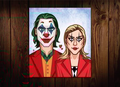 Joker Goes Ga Ga Signed Limited 50 Laminates-Medium