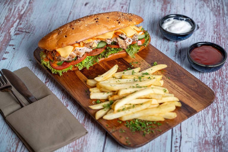 Grilled Chicken N Cheese Multigrain Sub Sandwich