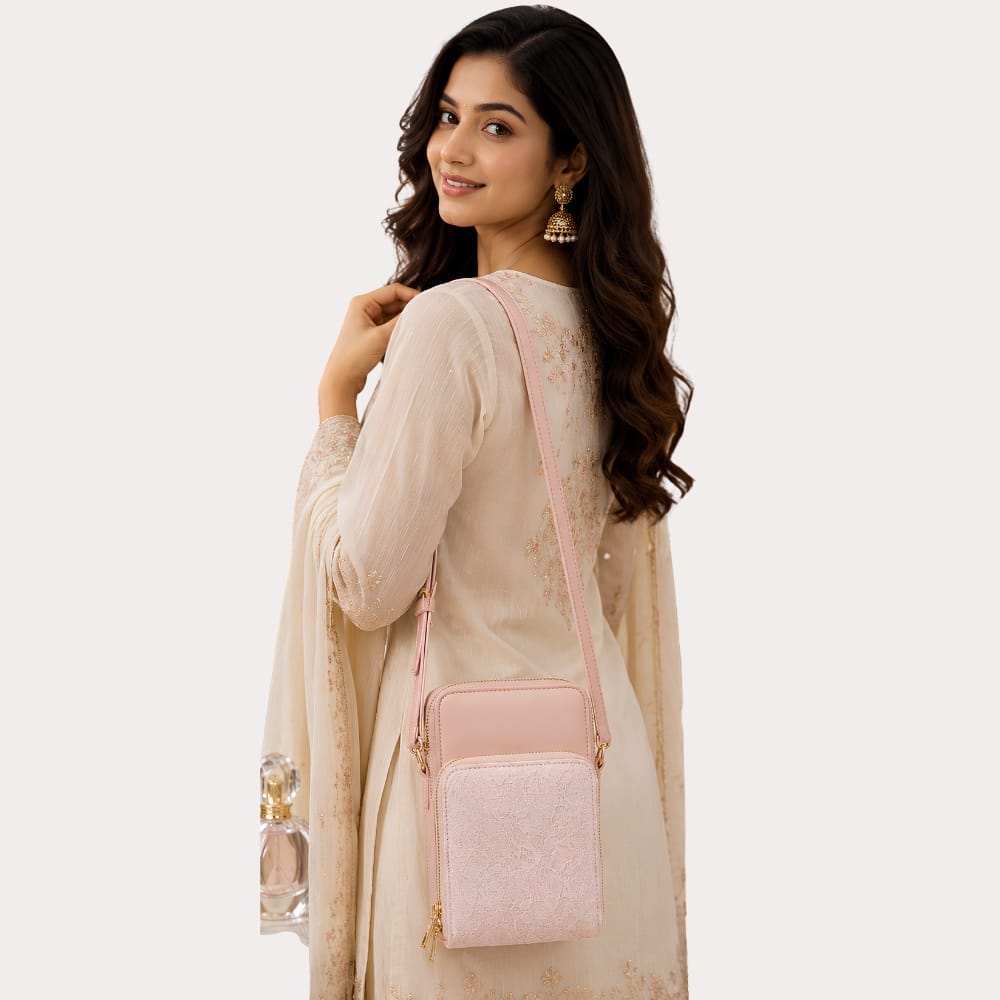 LavishLily Lavender Chain Sling Bag for Women