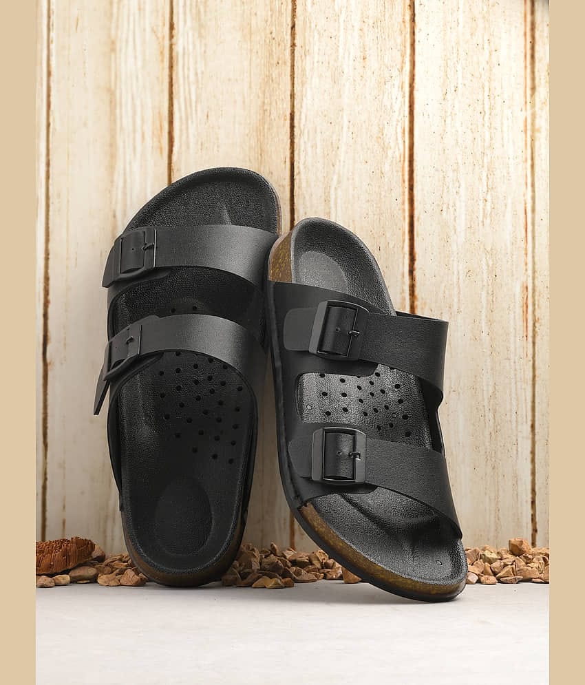 Aadi Black Men's Slide Flip Flop
