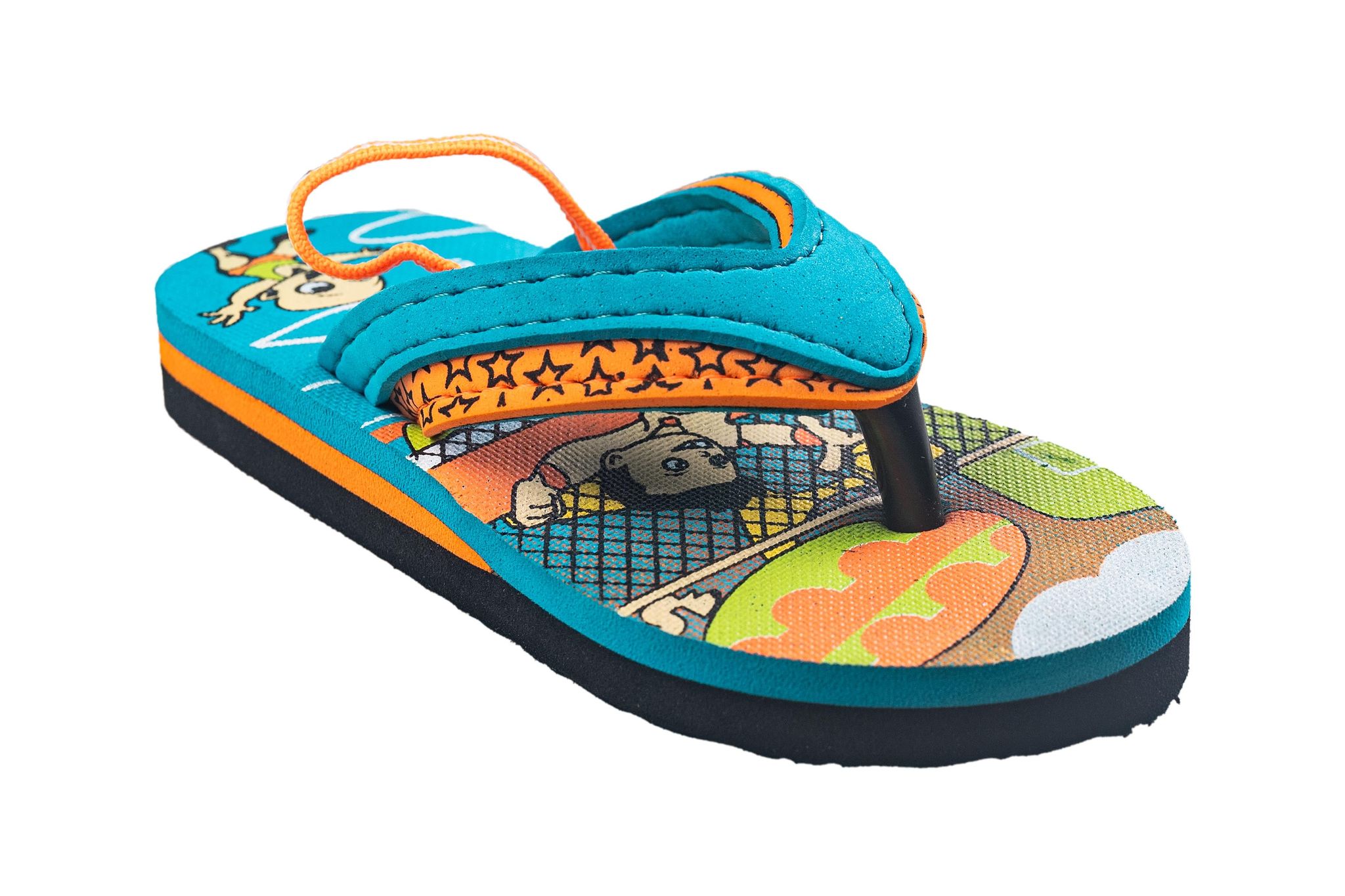 Strap On Children Aqua / Orange Hawai-Aqua/Orange / 7