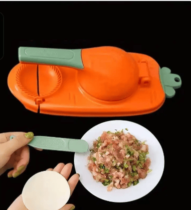2 In 1 Dumpling Maker, Portable Dumpling Wrappers Maker (1 Pc) Random colour
