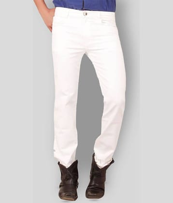 Lawson - White Cotton Blend Skinny Fit Men's Jeans ( Pack of 1 )