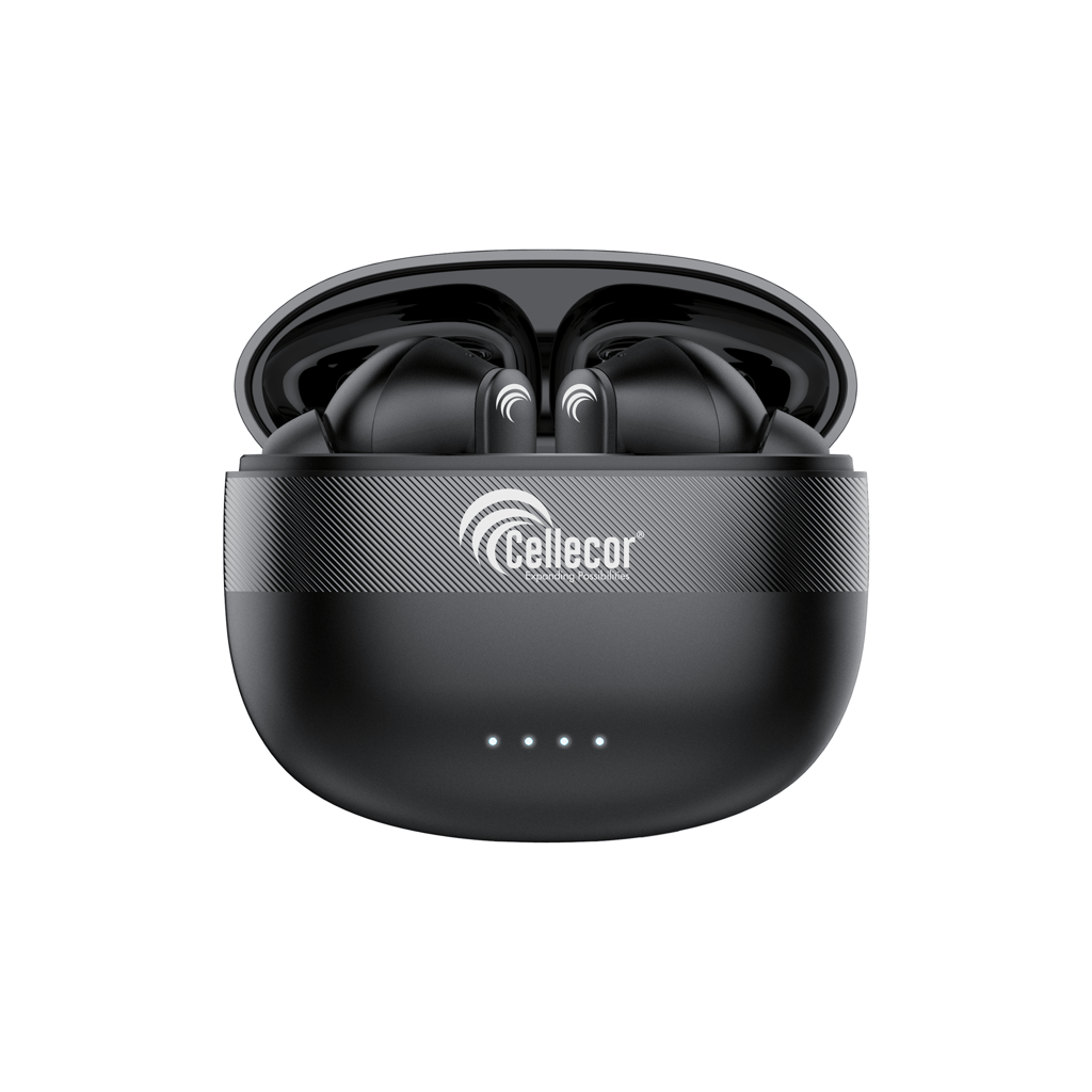 Cellecor BroPods CB03 Waterproof Earbuds With 30 Hours Playtime, Automatic Pairing, ENC Bluetooth-Black