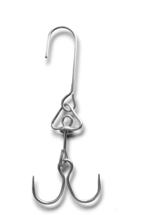 NAAYAGI - STAINLESS STEEL - MUTTON HOOK, CHICKEN HOOK, BUTCHERS HOOK, HOOK TO HOLD CHICKEN, MUTTON, HOOKS FOR MUTTON SHOPS, HOOKS FOR BUTCHERS SHOP, MULTI USE HOOK