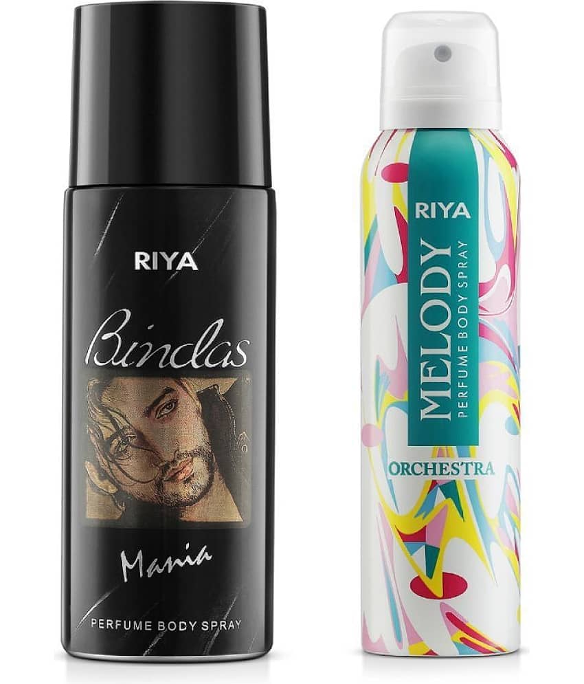 Riya Bindas & Melody Deodorant Spray & Perfume For Unisex 300 ( Pack of 2 )