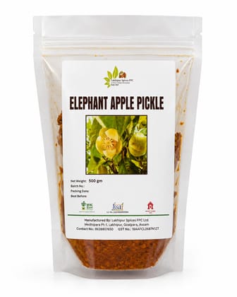 Elephant Apple Pickle - 500 gm - 1 Pack