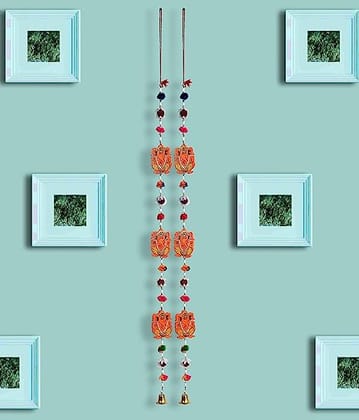 DreamKraft Decorative Wooden Ganesh Door Hangings (Set of 2, 64.77 cm)