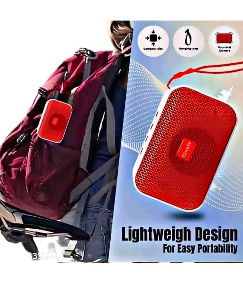 CHARKEE Bluetooth Speaker  5 W Bluetooth Speaker Bluetooth V 5.0 with USB Playback Time 3 hrs Assorted