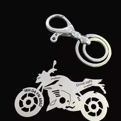Bajaj Pulsar N160 Keychain-Silver