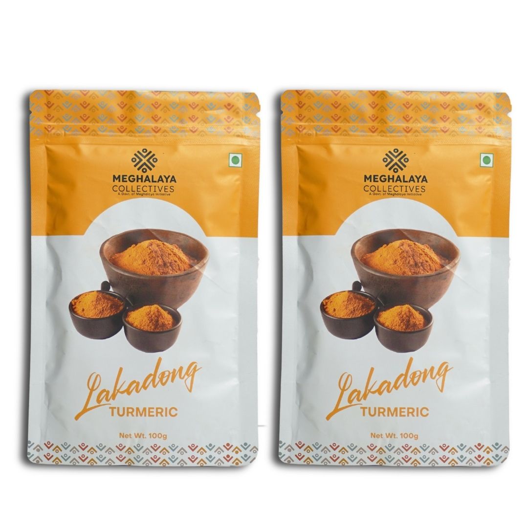 Meghalaya Collectives Lakadong Turmeric Powder (Pack of 2)