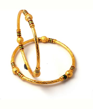 Jewar Mandi - Gold Kada Set ( Pack of 1 )