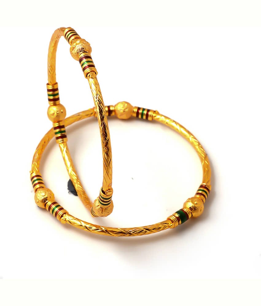 Jewar Mandi - Gold Kada Set ( Pack of 1 )