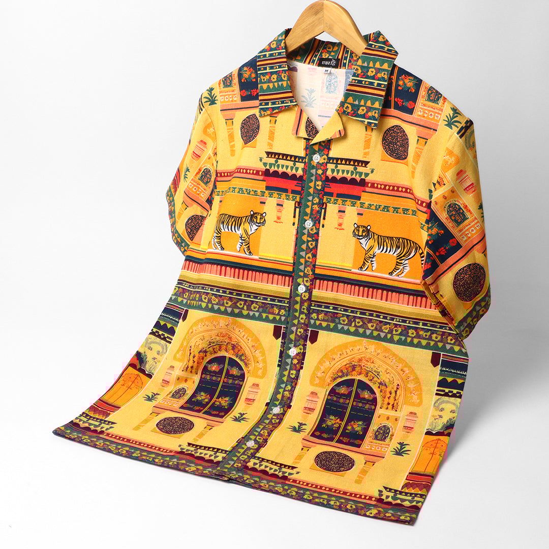 Puli * Cuban Collar Shirt#27-XS