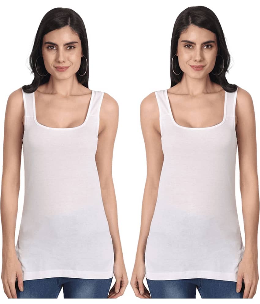 AIMLY Cotton Camisoles - Beige Pack of 2