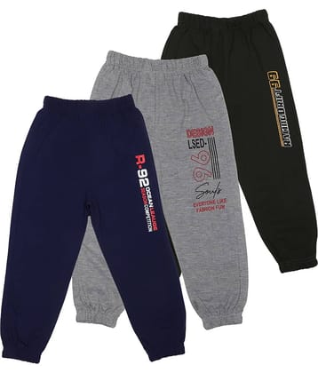 Cremlin Clothing - Multi Cotton Blend Boys Trackpant ( Pack of 3 )