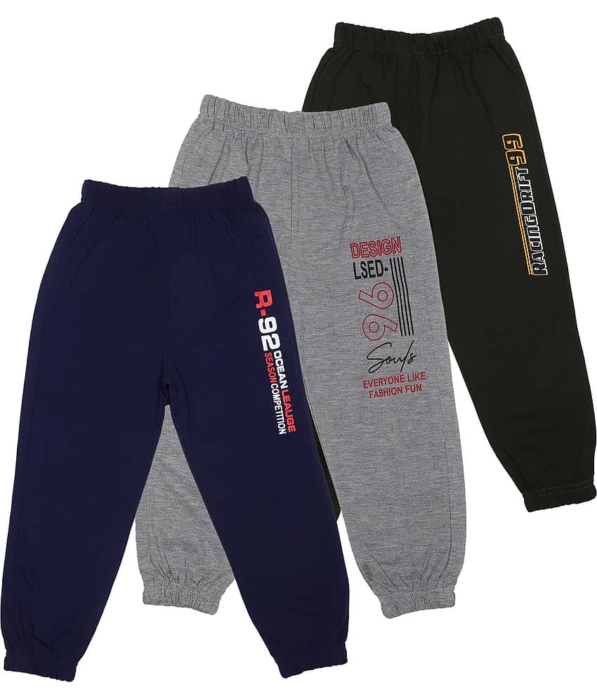 Cremlin Clothing - Multi Cotton Blend Boys Trackpant ( Pack of 3 )