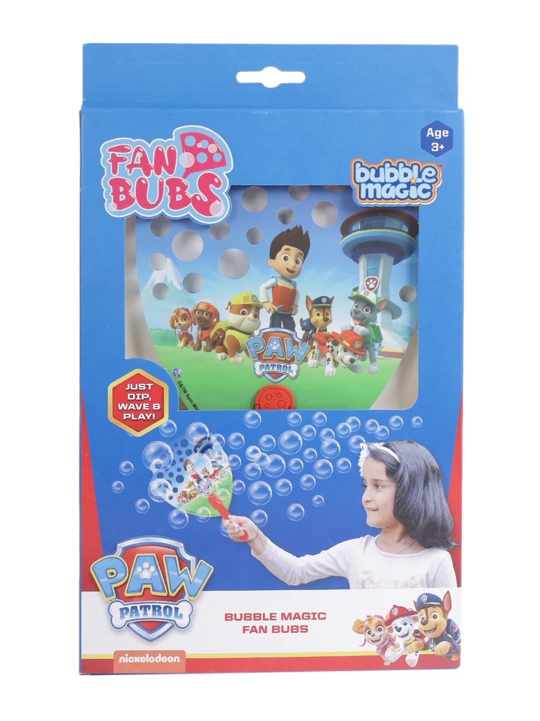 Bubble Magic FanBubs Paw Patrol Theme For Kids 3 Years and Above