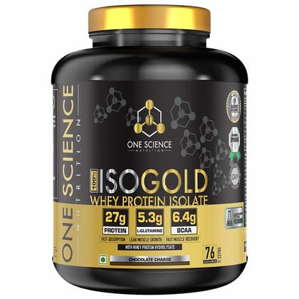One Science 100% Iso Gold Whey Protein Isolate 5lbs (2.27 kg)-Chocolate Charge