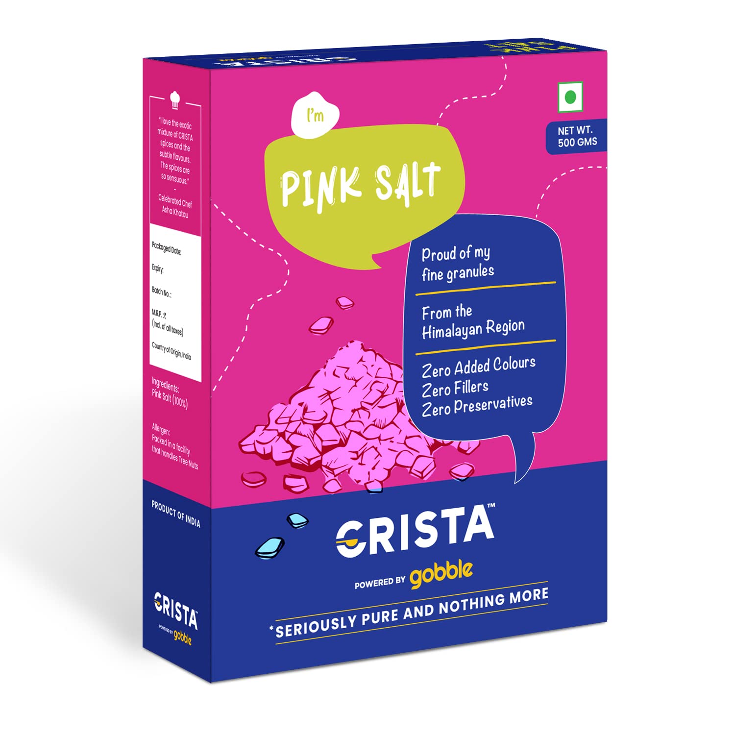 CRISTA Pink Salt, 500 gm
