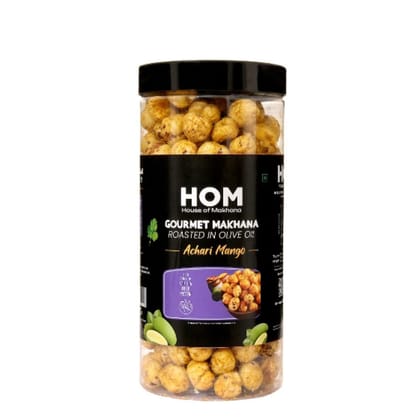 GOURMET MAKHANA ROASTED IN OLIVE OIL - ACHARI MANGO - 65 gm GOURMET MAKHANA ROASTED IN OLIVE OIL - ACHARI MANGO - 65 gm
