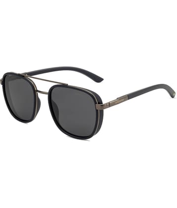 Hexxa Black Pilot Sunglasses ( Pack of 1 )