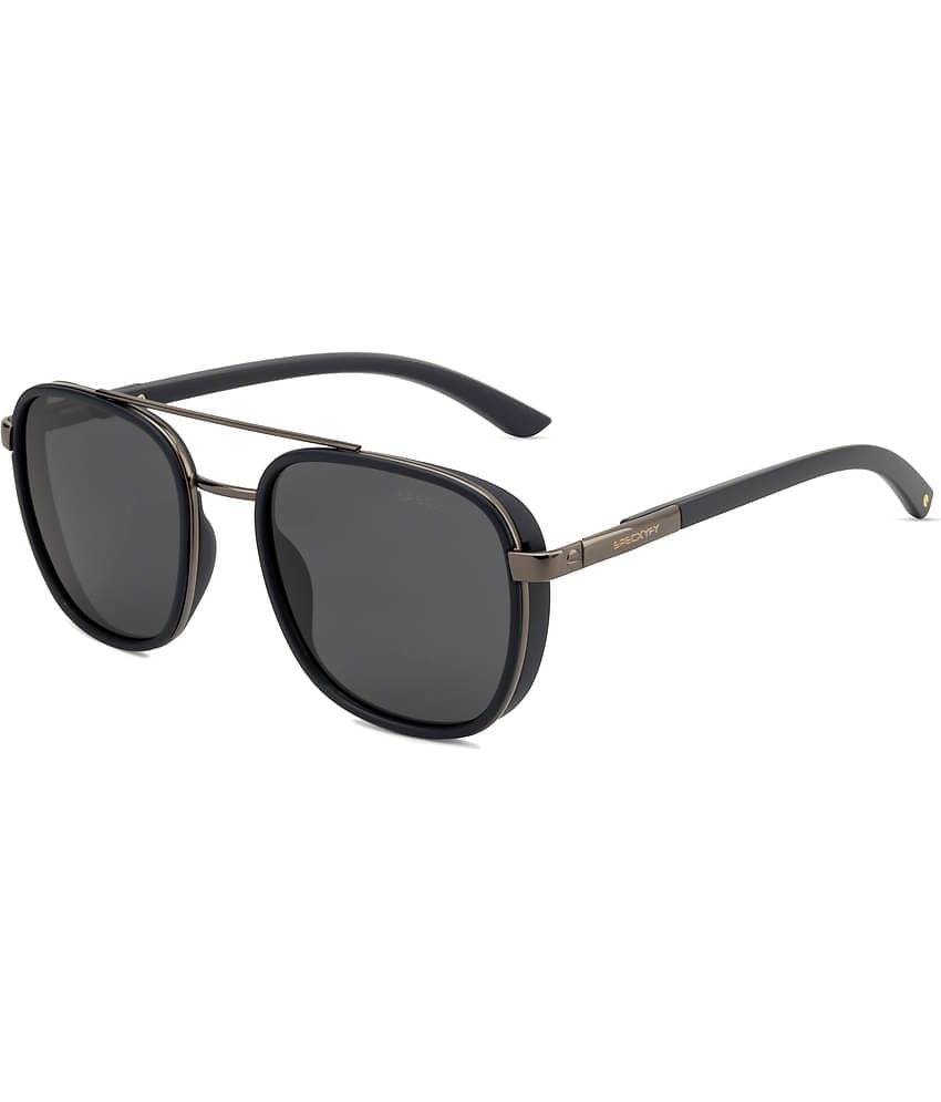 Hexxa Black Pilot Sunglasses ( Pack of 1 )