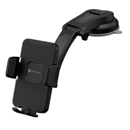 Portronics Clamp M5 Car Phone Holder Stand with Grip Rotation, Strong Hold, Suction Cup Mount, Single Hand Use, Shockproof Build, Mobile Stand for Car (Black) Portronics Clamp M5 Car Phone Holder Stand with Grip Rotation, Strong Hold, Suction Cup Mount, Portronics Clamp M5 Car Phone Holder Stand with Grip Rotation, Strong Hold, Suction Cup Mount, Single Hand Use, Shockproof Build, Mobile Stand for Car (Black) Portronics Clamp M5 Car Phone Holder Stand with Grip Rotation, Strong Hold, Suction Cup Mount,