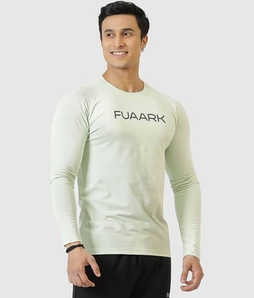 Fuaark Teal Cotton Slim Fit Men's Sports T-Shirt ( Pack of 1 )