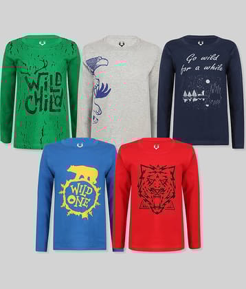 E1K Pack of 1 Boys Cotton T-Shirt ( Multicolor )