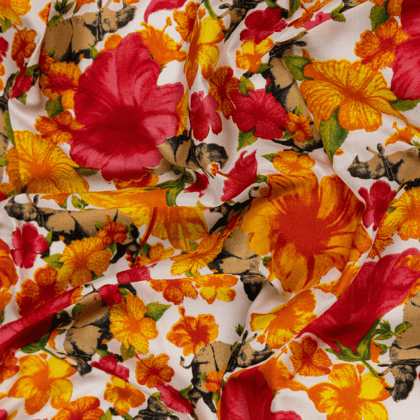 Modal Fabric | Hibiscus