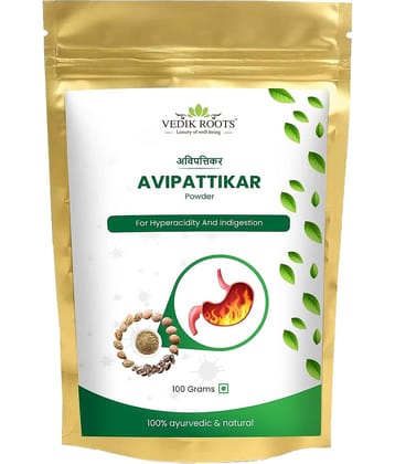 Vedikroots Avipattikar Churna Organic Avipattikar For Hyperacidity and Digestion 100 gm (Pack of 1)