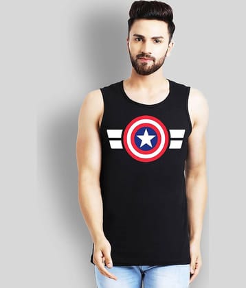 Leotude Pack of 1 Cotton Blend Regular Fit Men's T-Shirt ( Black )