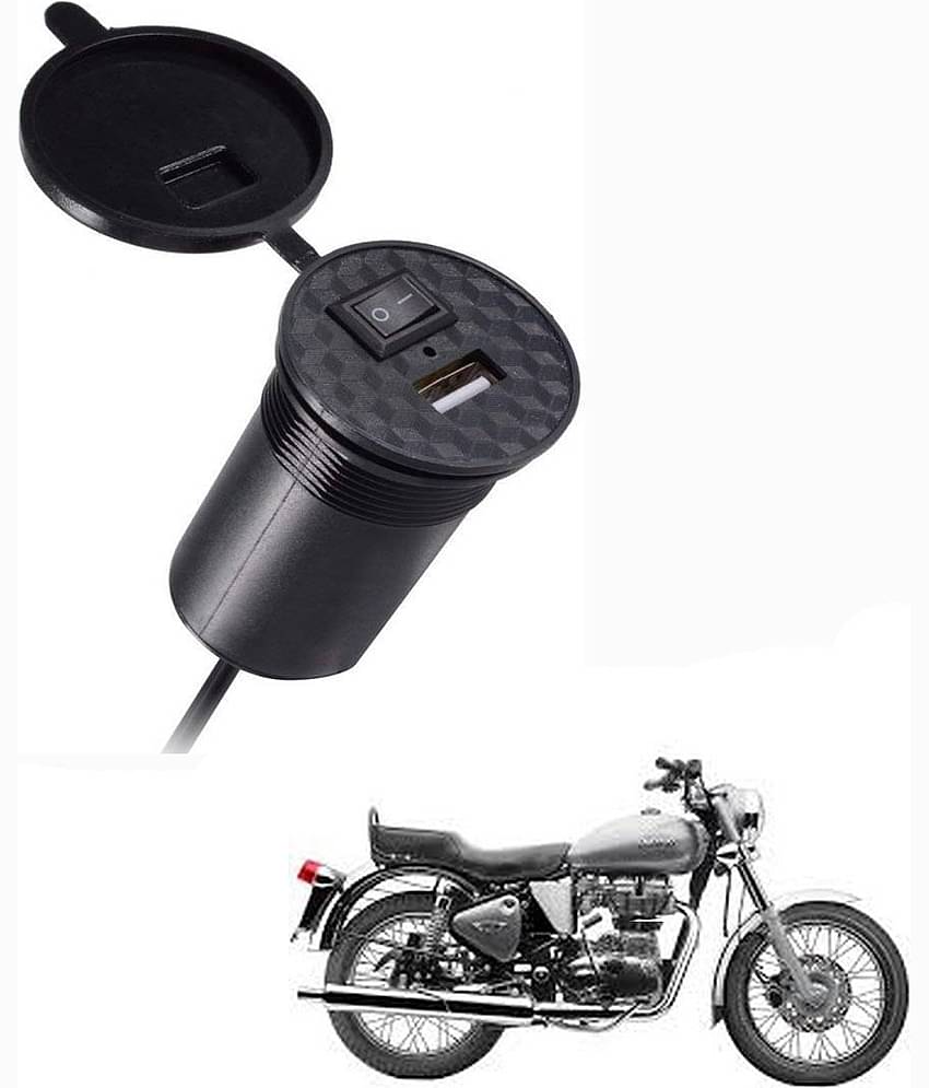 Royal Enfield All Bike Model Black USB  Bike Charger