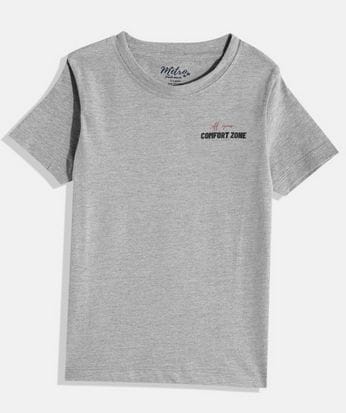 Boys Grey Pack of 3 Printed T-shirt