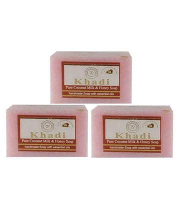 Khadi Herbal Coconut Milk Honey Soap 125 gm Pack of 3